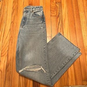 Size 4 High Rise Wide Leg Zara Jeans